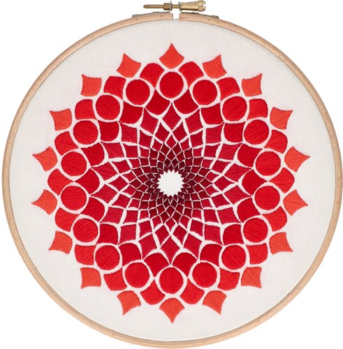 Kaleidoscope OG (20 cm) Embroidery Kit 001 Red-2