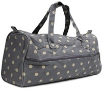 Knitting Bag Charcoal Polka Dot
