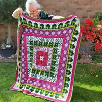 Rosina Plane - Mile Cross Sampler Blanket CAL Bright Crochet Kit