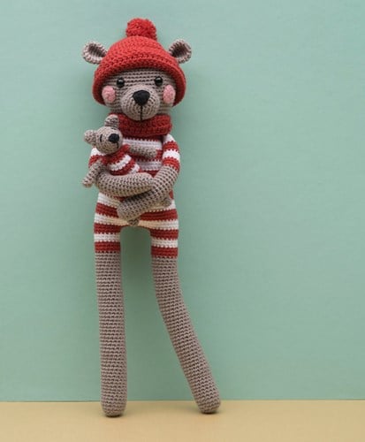 Brown Bear Bo Yarn and Crochet Kit