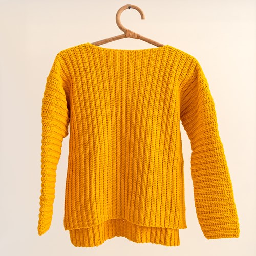 Yarn and Colors Brunch Time Sweater Crochet Kit 2 Satay XL-3