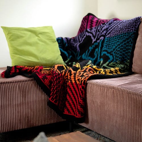 Beaming Buddha Blanket Chakra Yarn Kit - Without Pattern-2