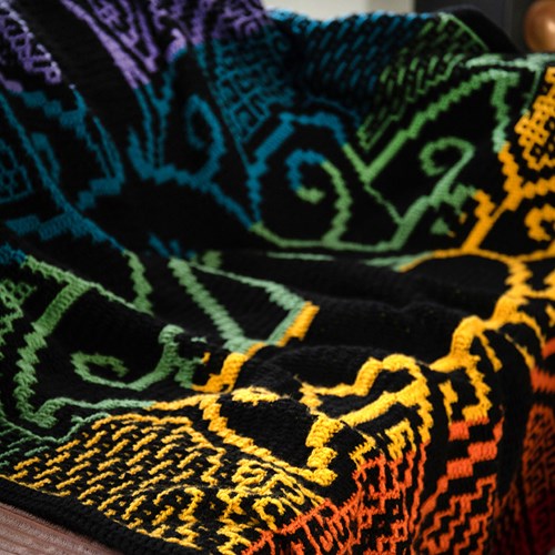 Beaming Buddha Blanket Chakra Yarn Kit - Without Pattern-3