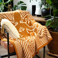 Beaming Buddha Blanket Gold Crochet Kit - With Digital Pattern-2