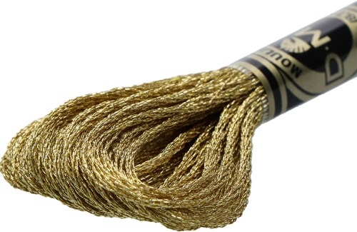 DMC 317W Mouliné Metallise Embroidery Thread 8m E3821-2