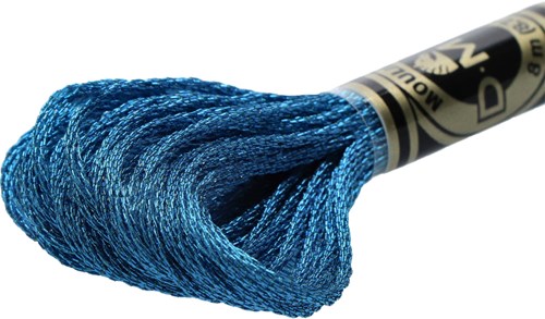 DMC 317W Mouliné Metallise Embroidery Thread 8m E3843-2