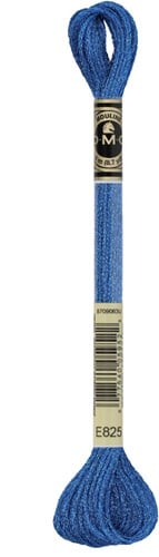 DMC 317W Mouliné Metallise Embroidery Thread 8m E825