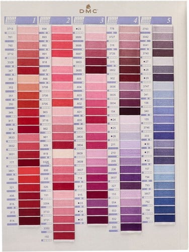 DMC Shade Card Mouliné-2