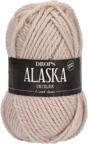 Drops Alaska Uni Colour 069 Pearl White
