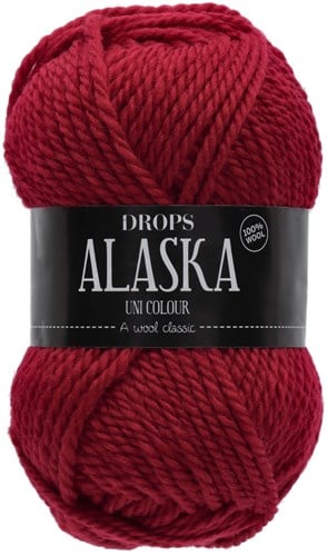 Drops Alaska Uni Colour 011 Dark-red