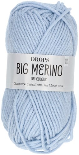 Drops Big Merino Uni Colour 23 Eisblau