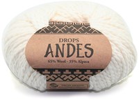 Drops Andes Uni Colour 1101 White
