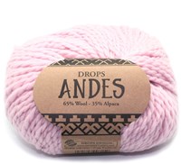 Drops Andes Uni Colour 3145 Powder Pink