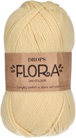 Drops Flora Uni Colour 26 Lemonade