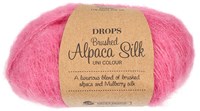 Drops Brushed Alpaca Silk Uni Colour 031 Hot Pink