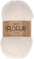 Drops Flora Uni Colour 22 White Fog