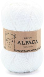 Drops Alpaca Uni Colour 1001 White