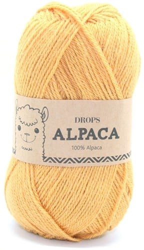 Drops Alpaca Uni Colour 2923 Goldenrod