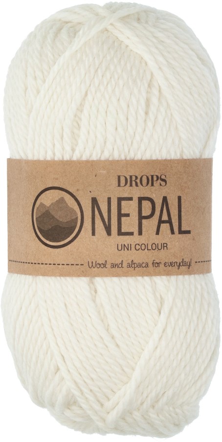 Drops Nepal Uni Colour 100 Off White