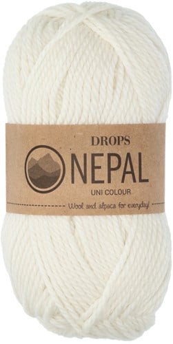 Drops Nepal Uni Colour 100 Off White