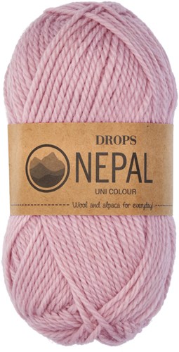 Drops Nepal Uni Colour 3112 Powder Pink