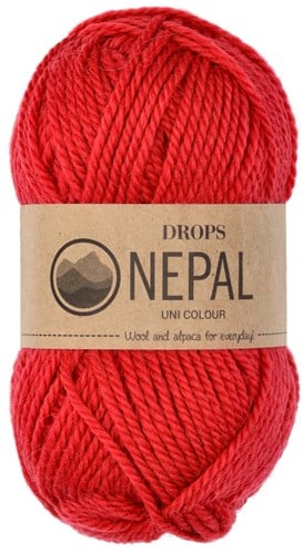 Drops Nepal Uni Colour 3620 Red