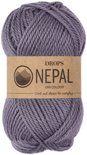 Drops Nepal Uni Colour 4311 Grey/Purple