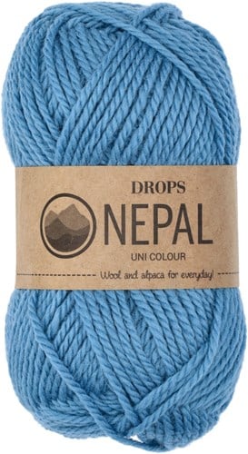 Drops Nepal Uni Colour 8783 Forget-Me-Not