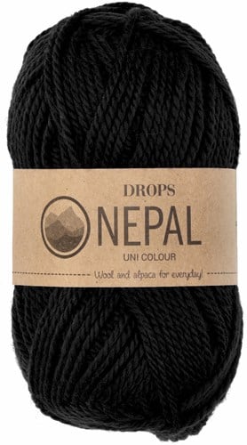 Drops Nepal Uni Colour 8903 Black