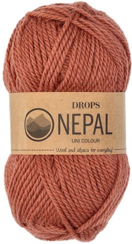 Drops Nepal Uni Colour 8914 Red Clay