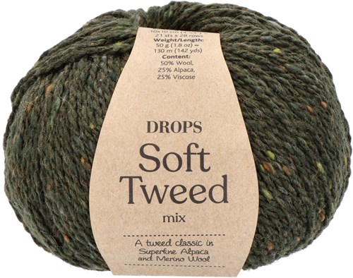 Drops Soft Tweed Mix 017 Spinach pie