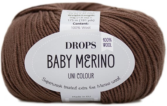 Superwash Merino Wool DROPS Baby Merino Sport Weight Yarn 