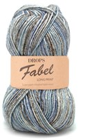 Drops Fabel Long Print 604 Ocean-view | Yarnplaza.com