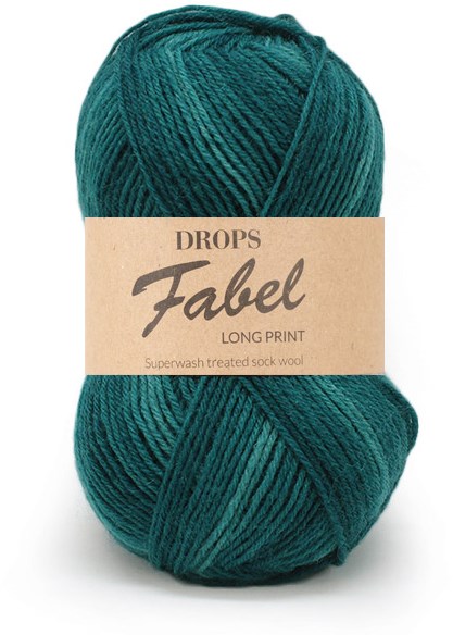 Drops Fabel Long Print 918 Emerald City | Yarnplaza.com