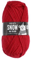 Drops Snow Uni Colour 008 Crimson Red