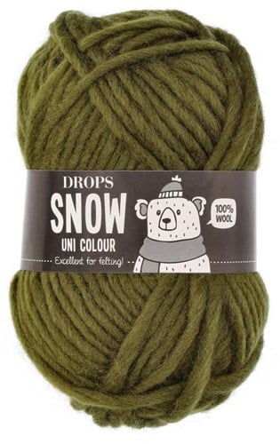 Drops Snow Uni Colour 092 Dark Moss