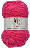 Drops Merino Extra Fine Uni Colour 17 Cerise