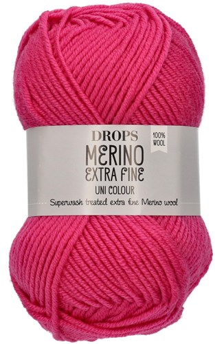 Drops Merino Extra Fine Uni Colour 17 Cerise