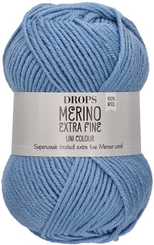 Drops Merino Extra Fine Uni Colour 19 Light Grey Blue