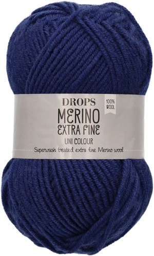 Drops Merino Extra Fine Uni Colour 20 Dark Blue