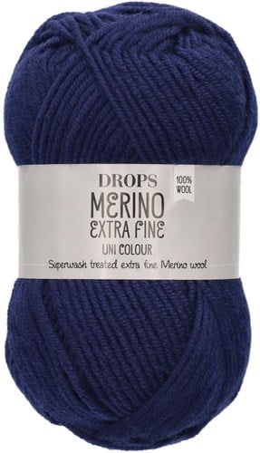 Drops Merino Extra Fine Uni Colour 27 Marine Blue