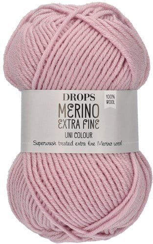Drops Merino Extra Fine Uni Colour 40 Powder Pink