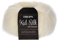 Drops Kid-Silk Uni Colour 001 Off-White