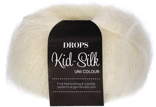 Drops Kid-Silk Uni Colour 001 Naturel
