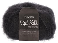 Drops Kid-Silk Uni Colour 002 Black