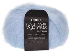 Drops Kid-Silk Uni Colour 007 Light Sky Blue