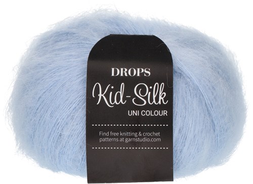 Drops Kid-Silk Uni Colour 007 Light Sky Blue