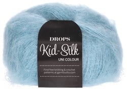 Drops Kid-Silk Uni Colour 008 Light Jeans Blue