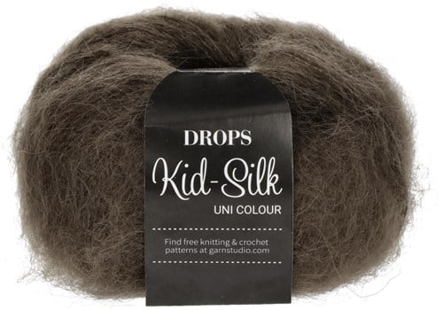 Drops Kid-Silk Uni Colour 015 Dark-Brown