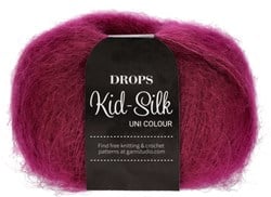 Drops Kid-Silk Uni Colour 017 Dark-Rose